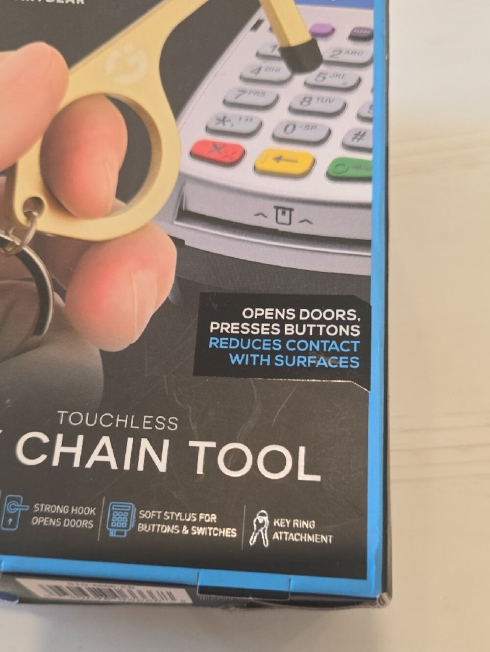 SmartGear Touchless Key Chain Tool - Gold - Picture 2 of 6